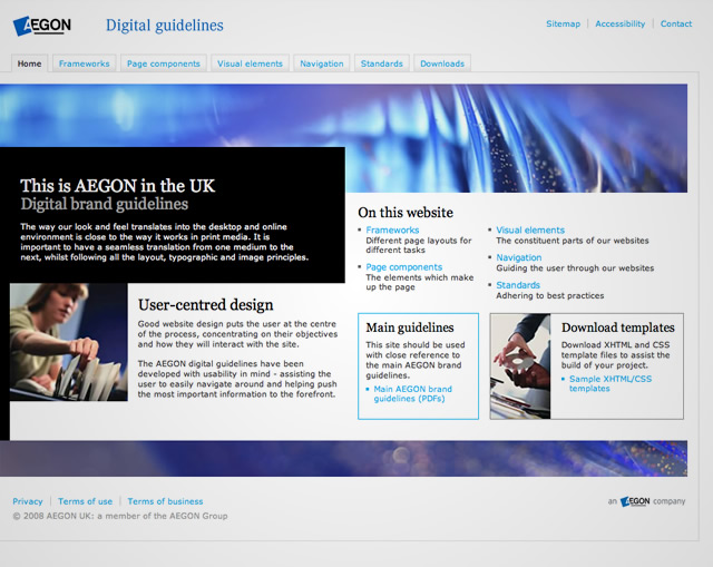AEGON Digital Guidelines - Homepage