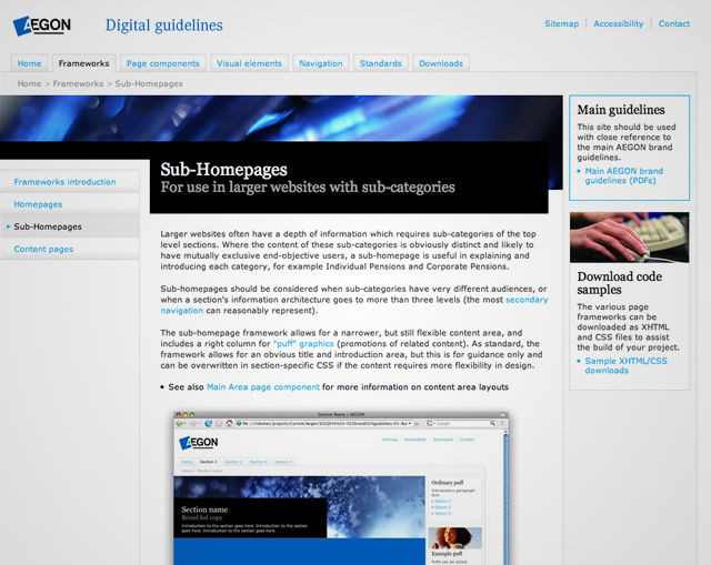 AEGON Digital Guidelines - Frameworks