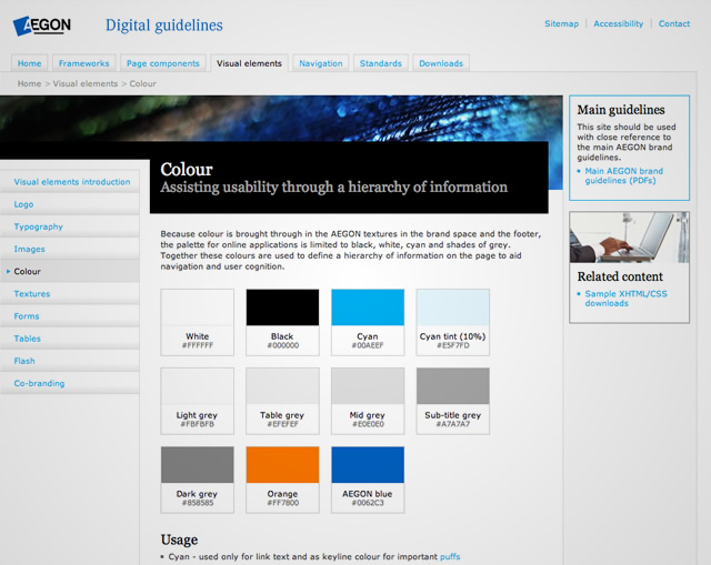 AEGON Digital Guidelines - Colour