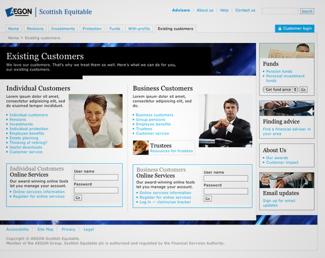 AEGON Scottish Equitable - Existing customers