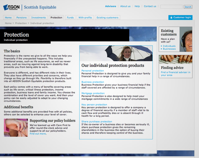 AEGON Scottish Equitable - Individual protection