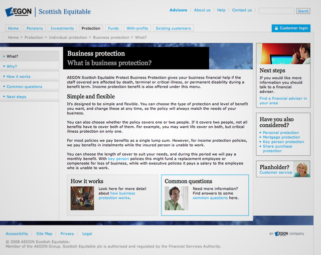AEGON Scottish Equitable - Business protection