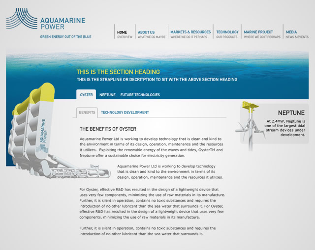 Aquamarine Power - Oyster