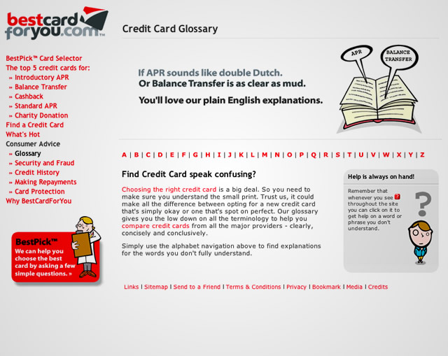 BestCardForYou - Glossary