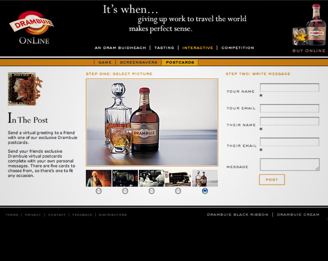 Drambuie - Online postcards