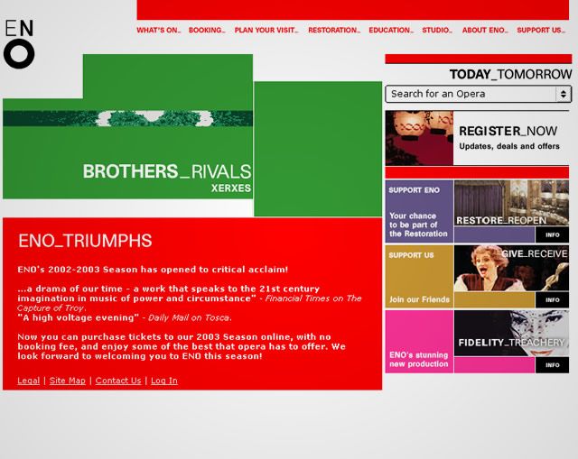 English National Opera - Homepage v2
