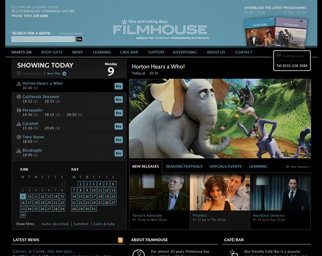 Filmhouse - Homepage v1