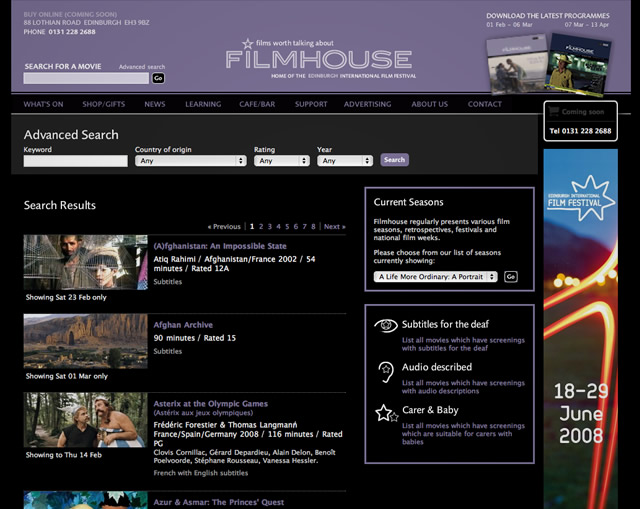 Filmhouse - Search results