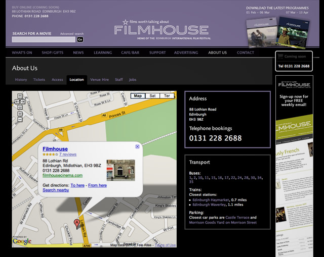 Filmhouse - Location