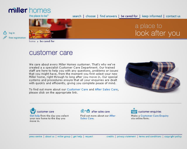 Miller Homes - Customer care