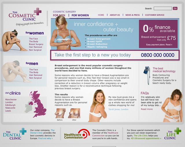 Optical Express - The Cosmetic Clinic - Cosmetic Surgery for women