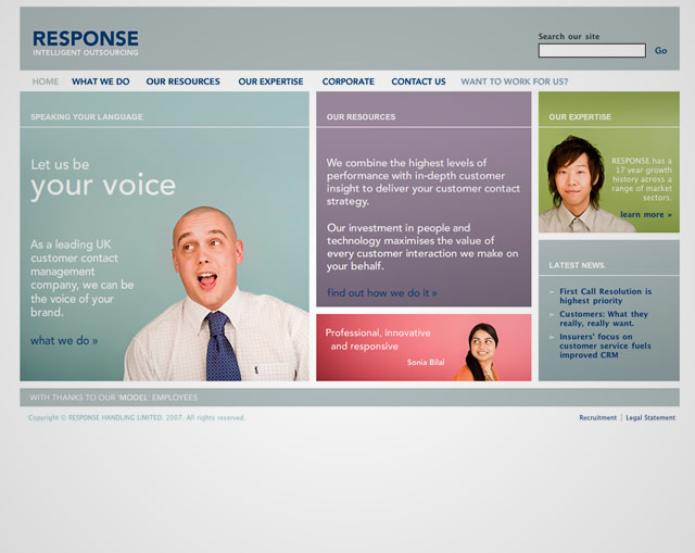 Response - Homepage v2