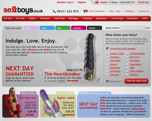 SexToys.co.uk - Homepage