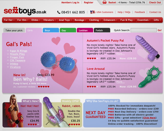 SexToys.co.uk - Homepage