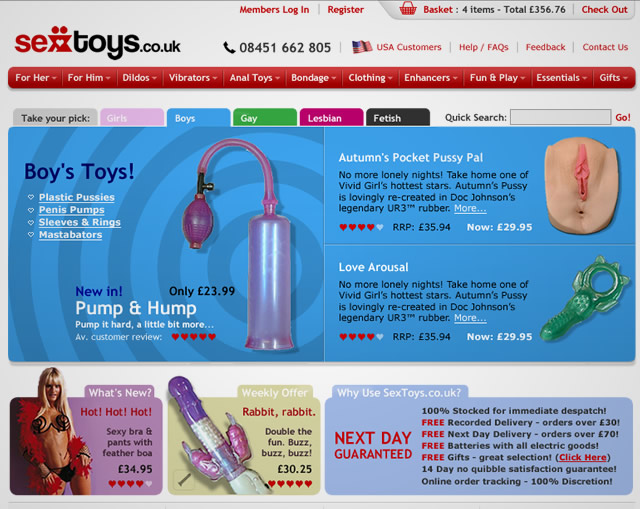 SexToys.co.uk - Homepage